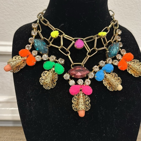COLOURFUL BIG NECKLACE - Picture 3 of 7